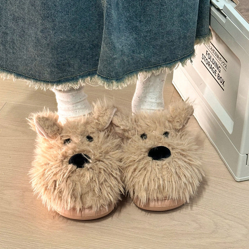 Fluffy Westie Slippers